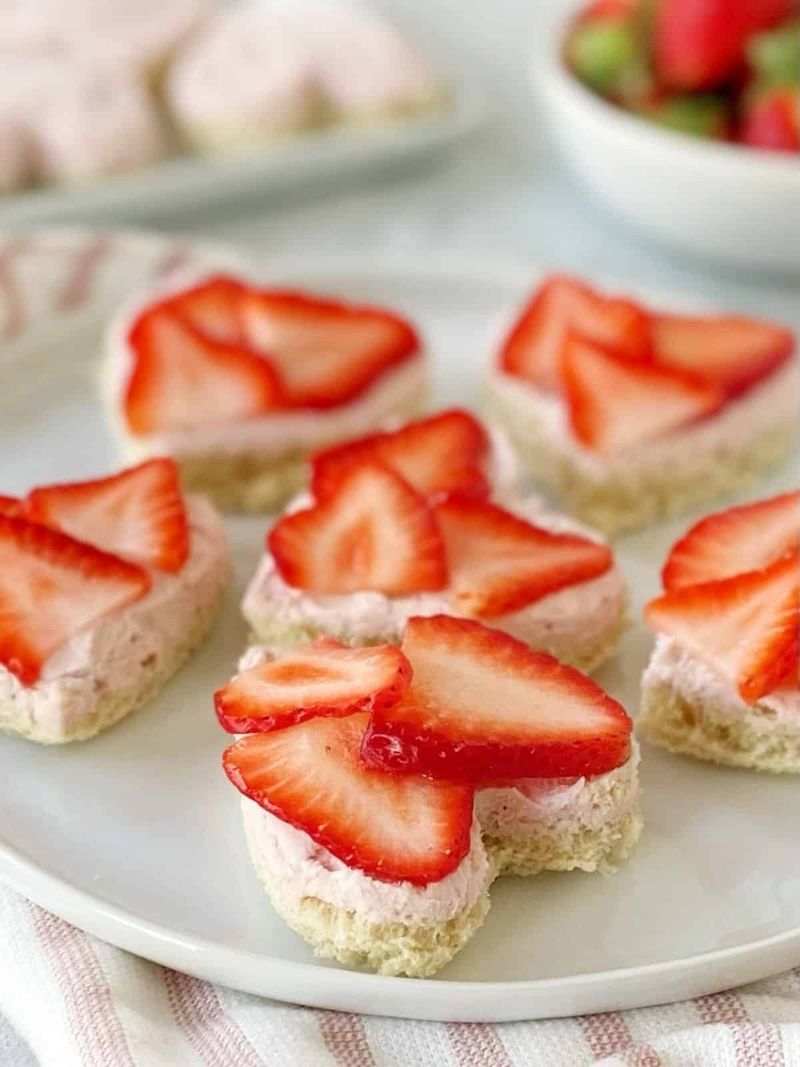 Strawberry and Mascarpone Hearts