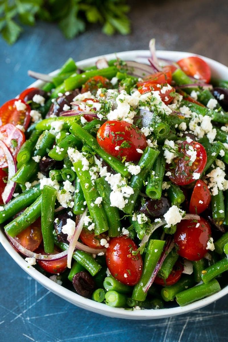 Warm Greek Green Bean Salad
