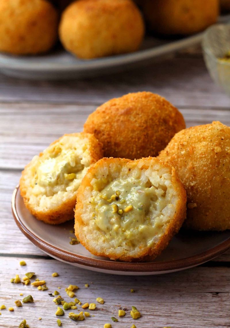 Sicilian Pistachio Arancini