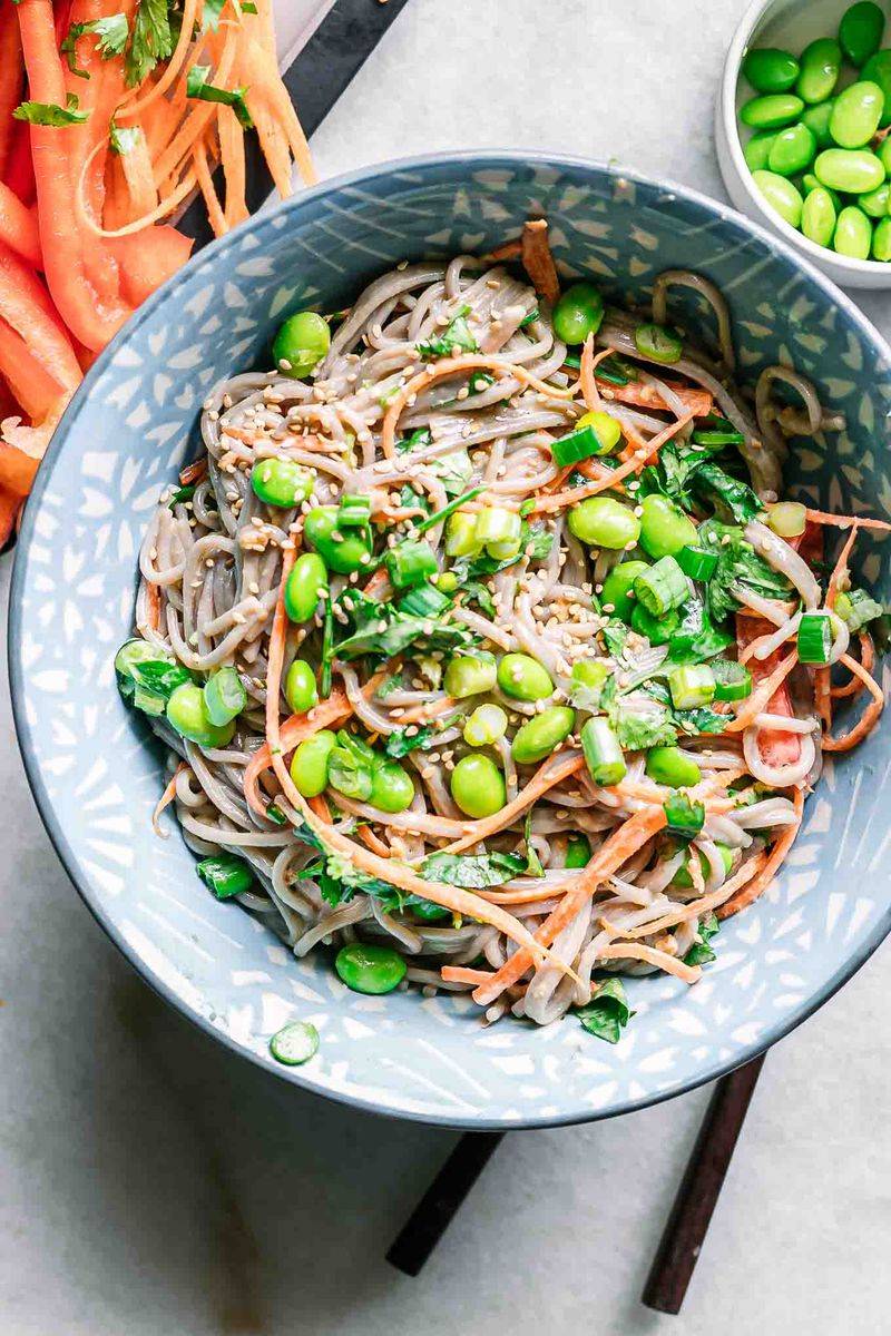 Asian Sesame Soba Noodle Salad
