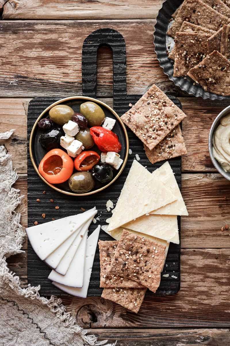 Cheese and Whole Grain Crackers