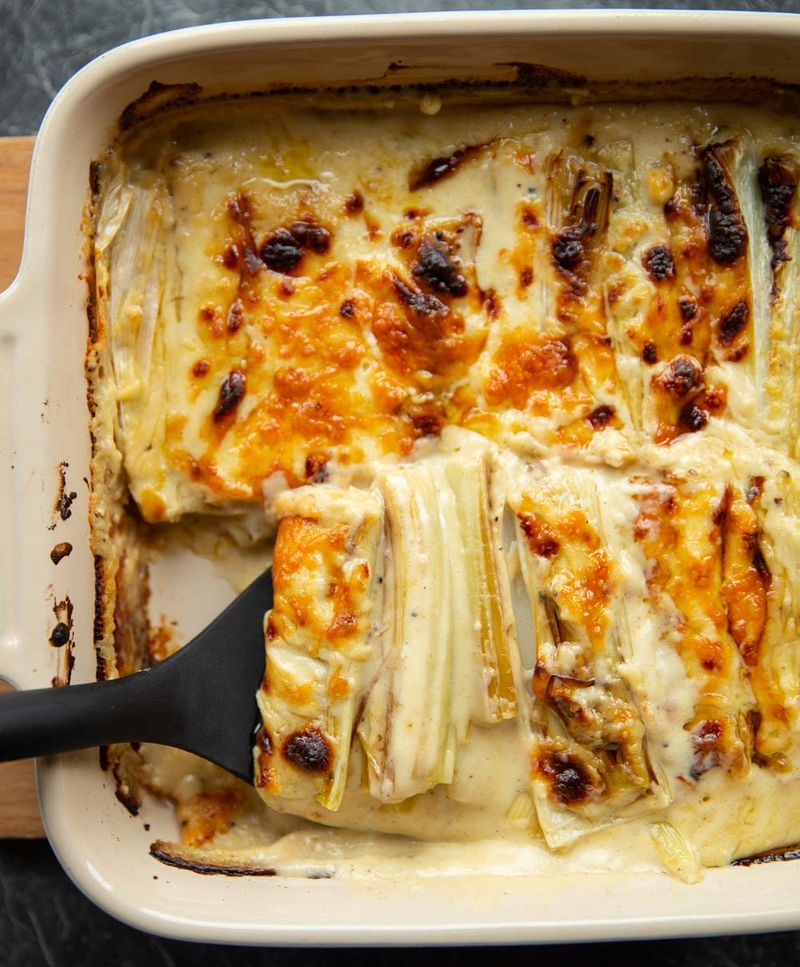 Cheesy Leeks