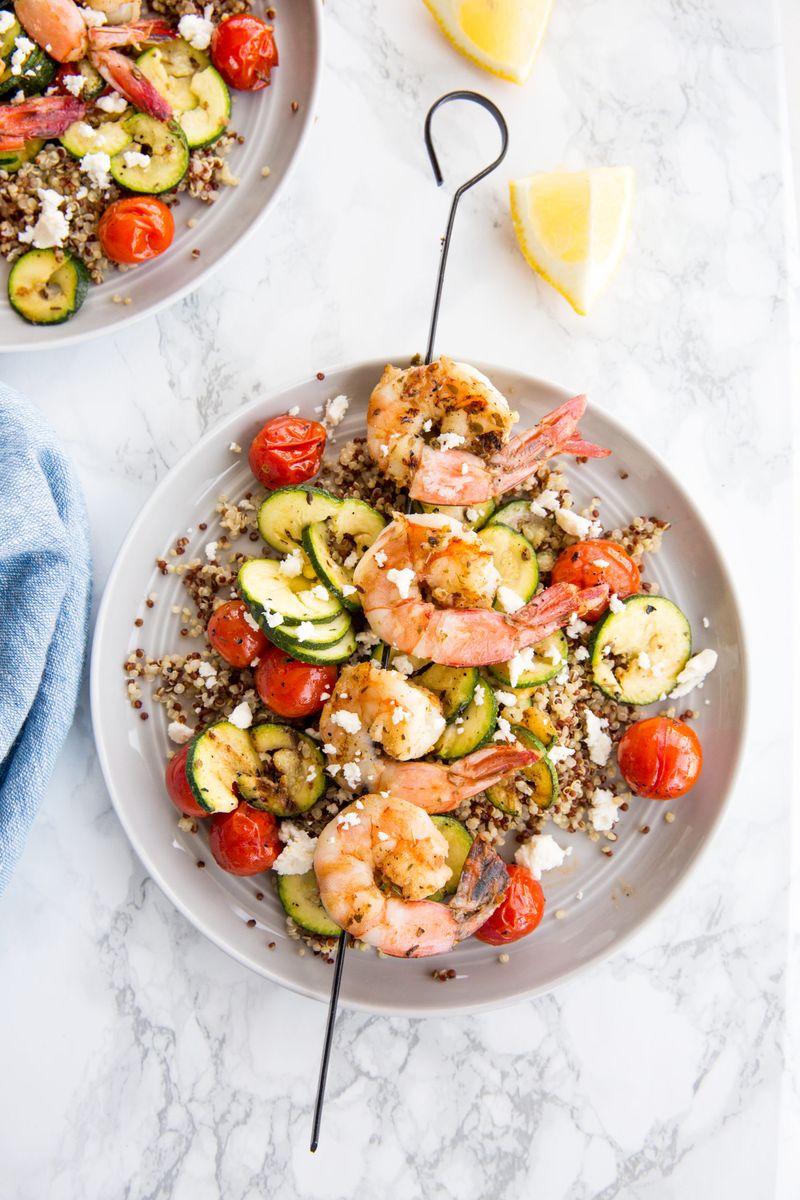 Shrimp and Veggie Skewers