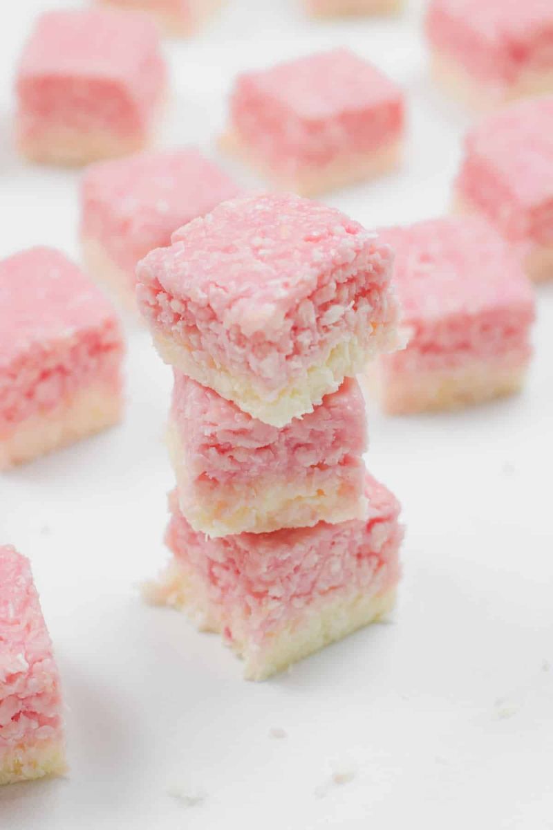 Coconut Ice Squares