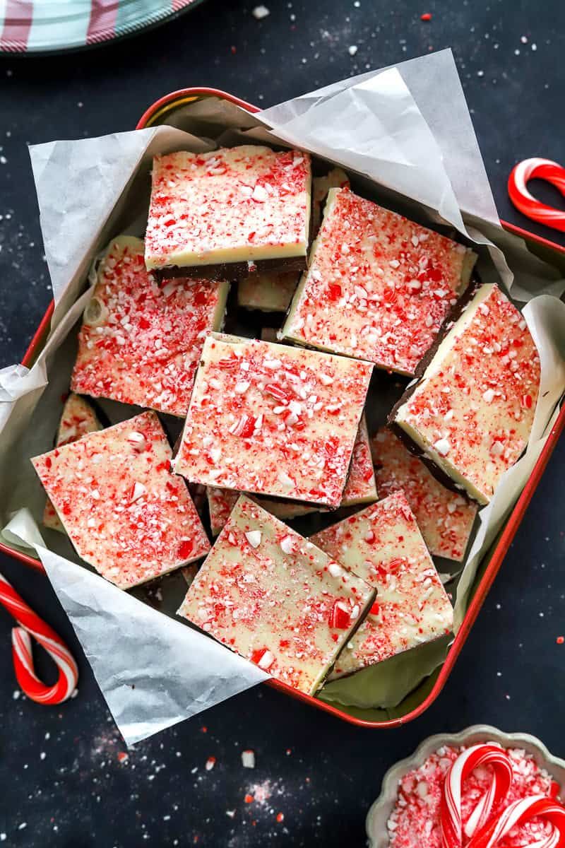 Peppermint Bark Squares