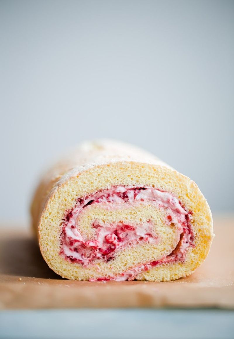 Raspberry Swiss Roll