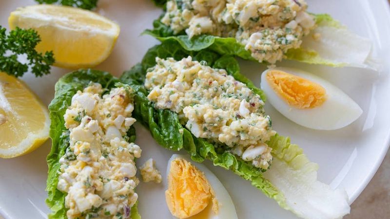 Egg Salad Lettuce Cups
