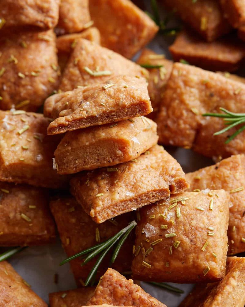 Rosemary Parmesan Crackers