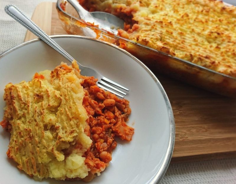 Baked Bean Shepherd's Pie