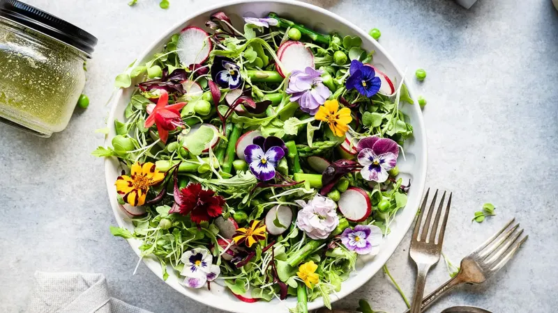 Edible Flowers on Every Dish