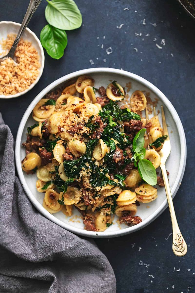 Crispy Sausage Pasta