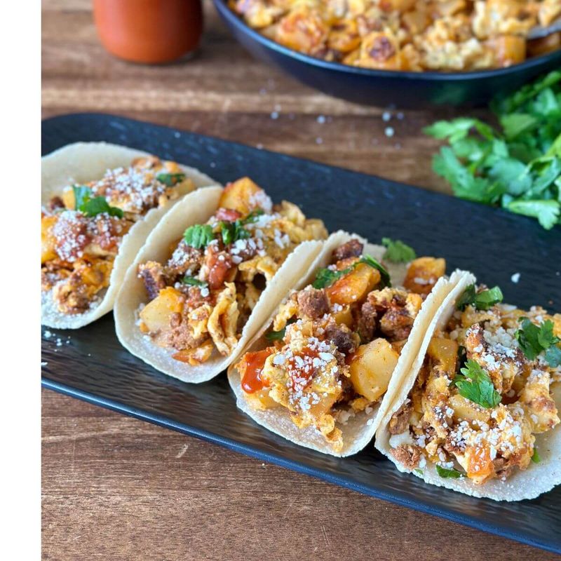 Chorizo Breakfast Tacos