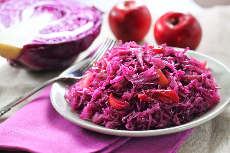 Red Cabbage Braised with Apples