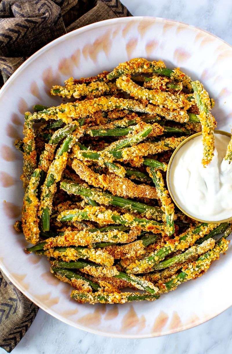 Crispy Baked Green Bean Fries