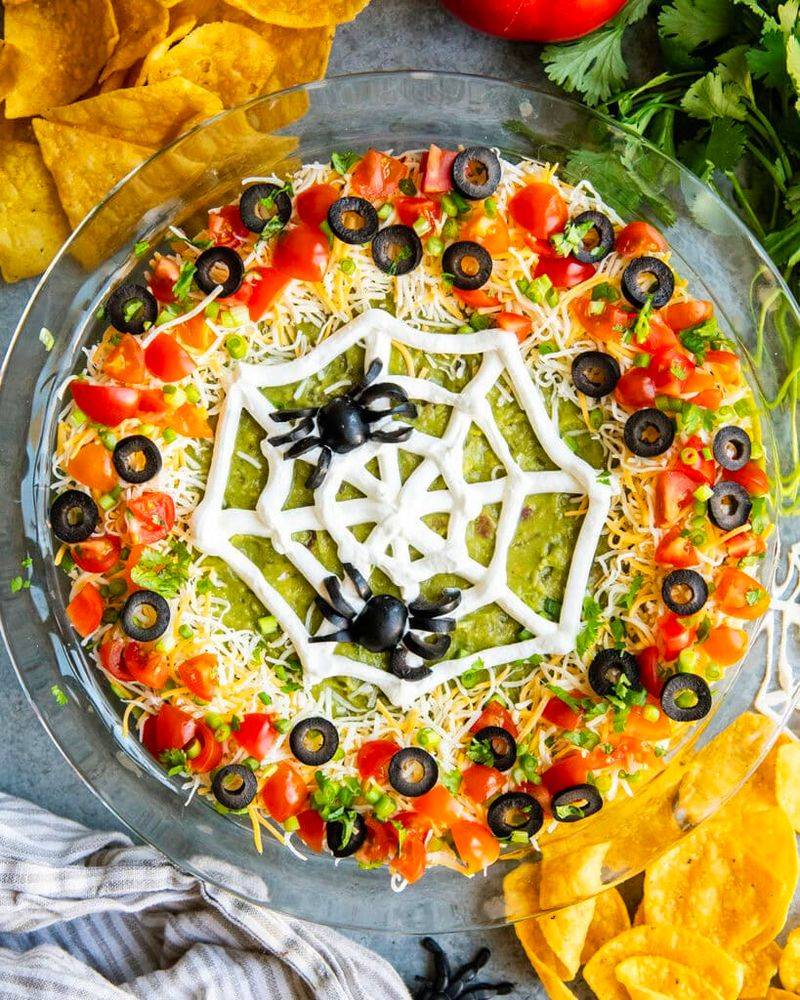 Spider Web Seven Layer Dip