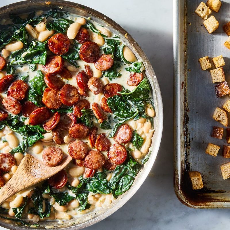 White Bean and Sausage Skillet