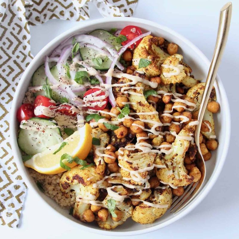 Cauliflower Shawarma Bowls