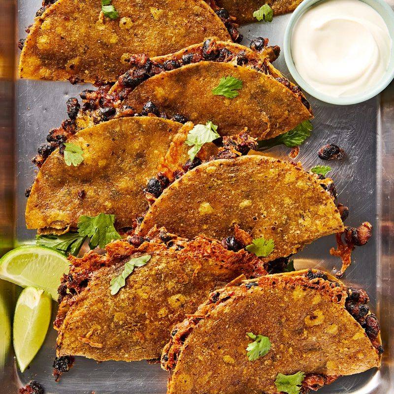 Crispy Black Bean Tacos