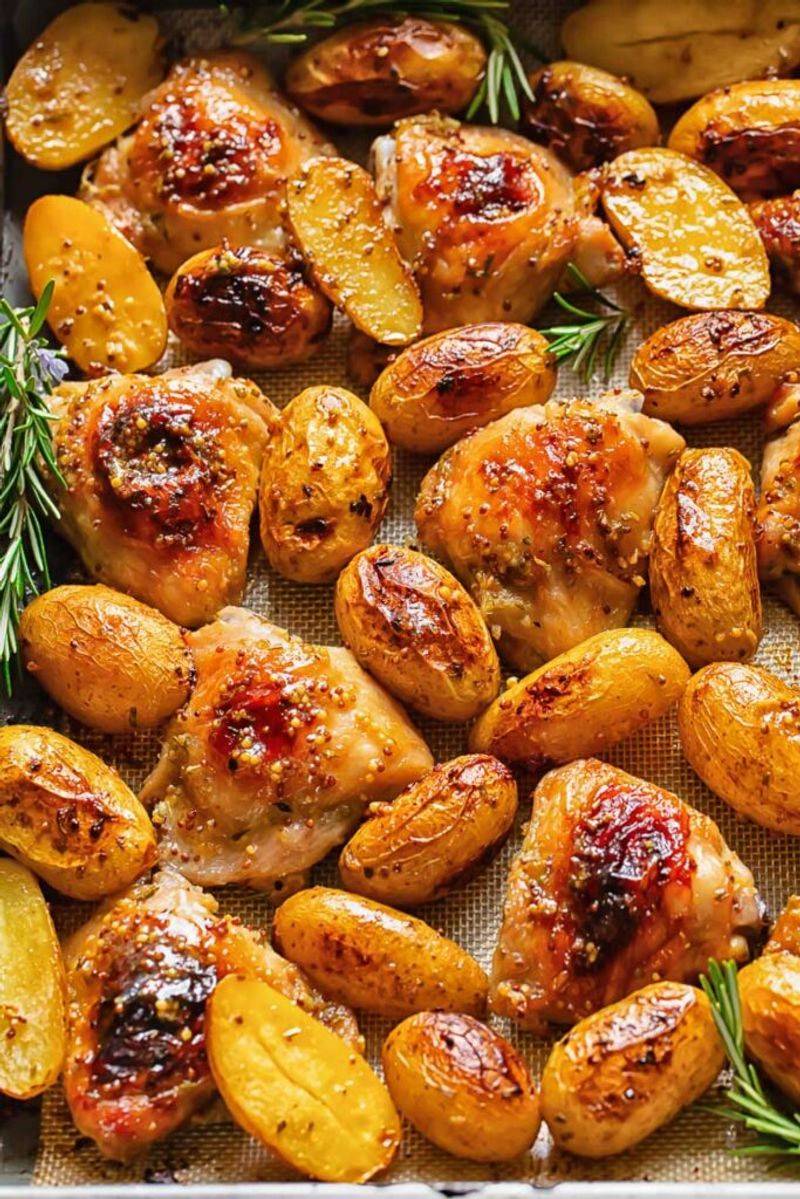 Honey Mustard Chicken With Roasted Potatoes