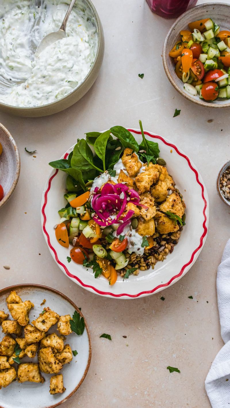 Mediterranean Tofu Salad