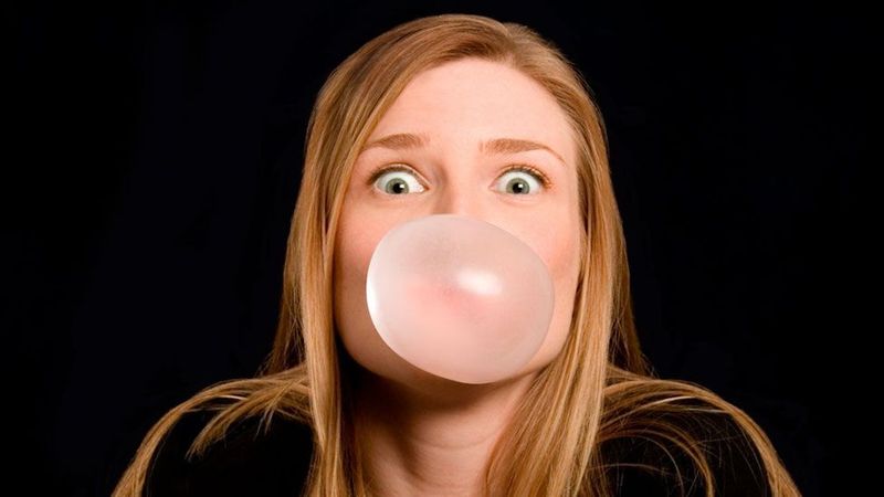 Swallowed Gum Stays for Seven Years