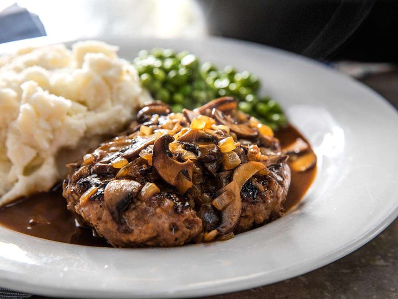 Salisbury Steak in Mushroom Gravy