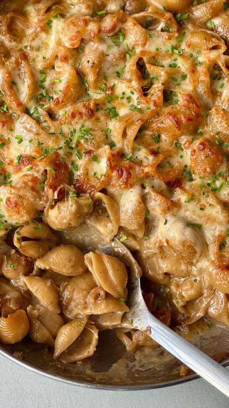 French Onion Pasta Bake
