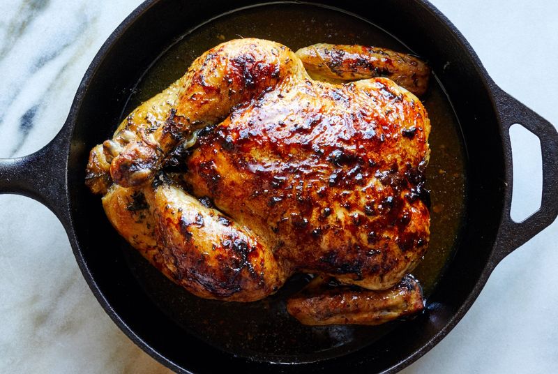 Maple Glazed Roast Chicken