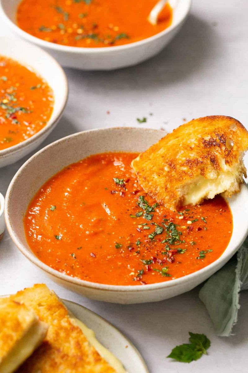 Grilled Cheese and Tomato Soup