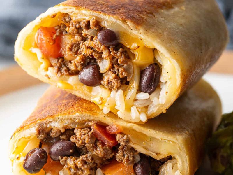 Jalapeño Beef and Salsa Burrito