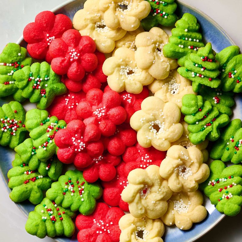 Spritz Cookies in Festive Shapes
