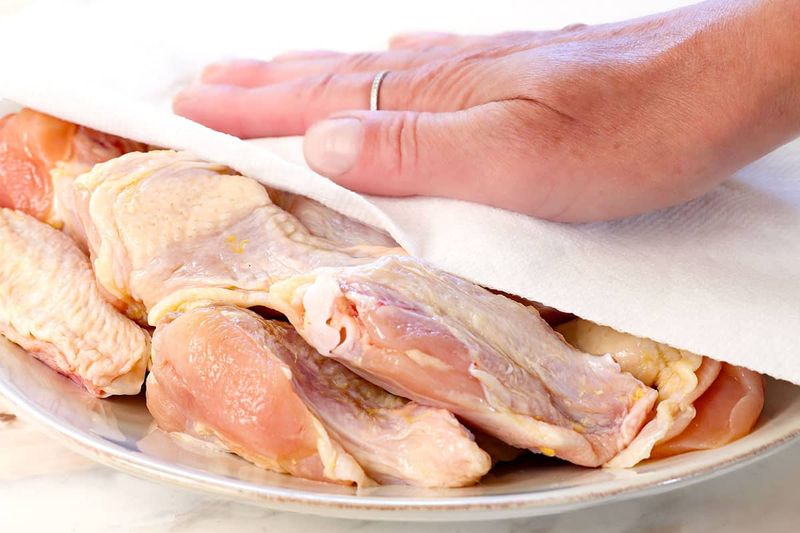 Pat the Chicken Dry First