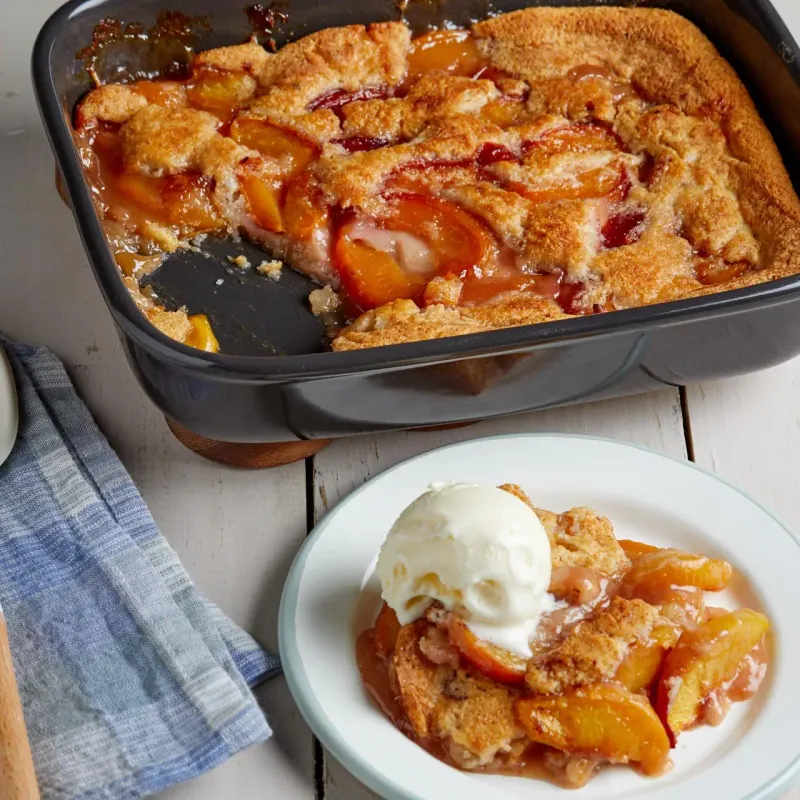 Warm Peach Cobbler