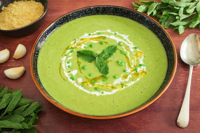 Sweet Pea and Mint Soup