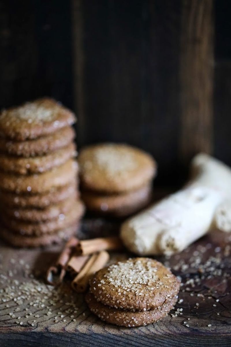 Chewy Triple Ginger Cookies