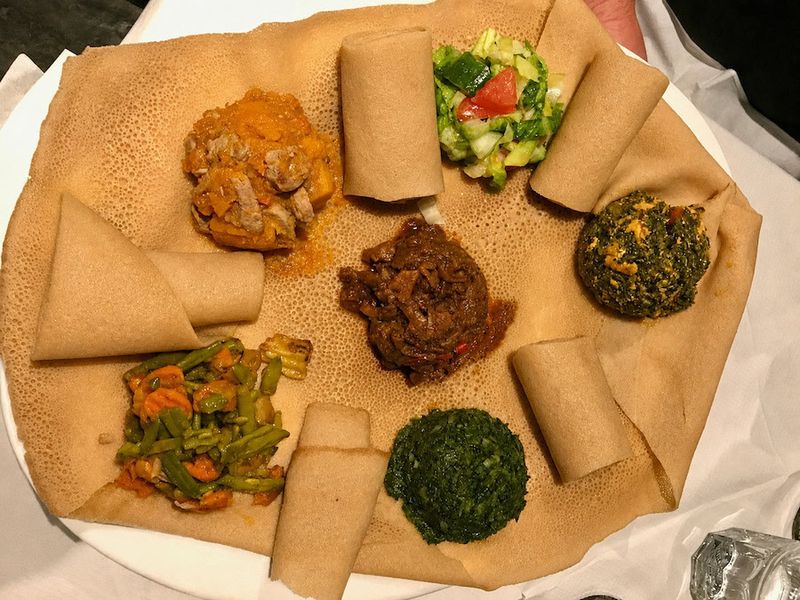 Ethiopian Injera Platter