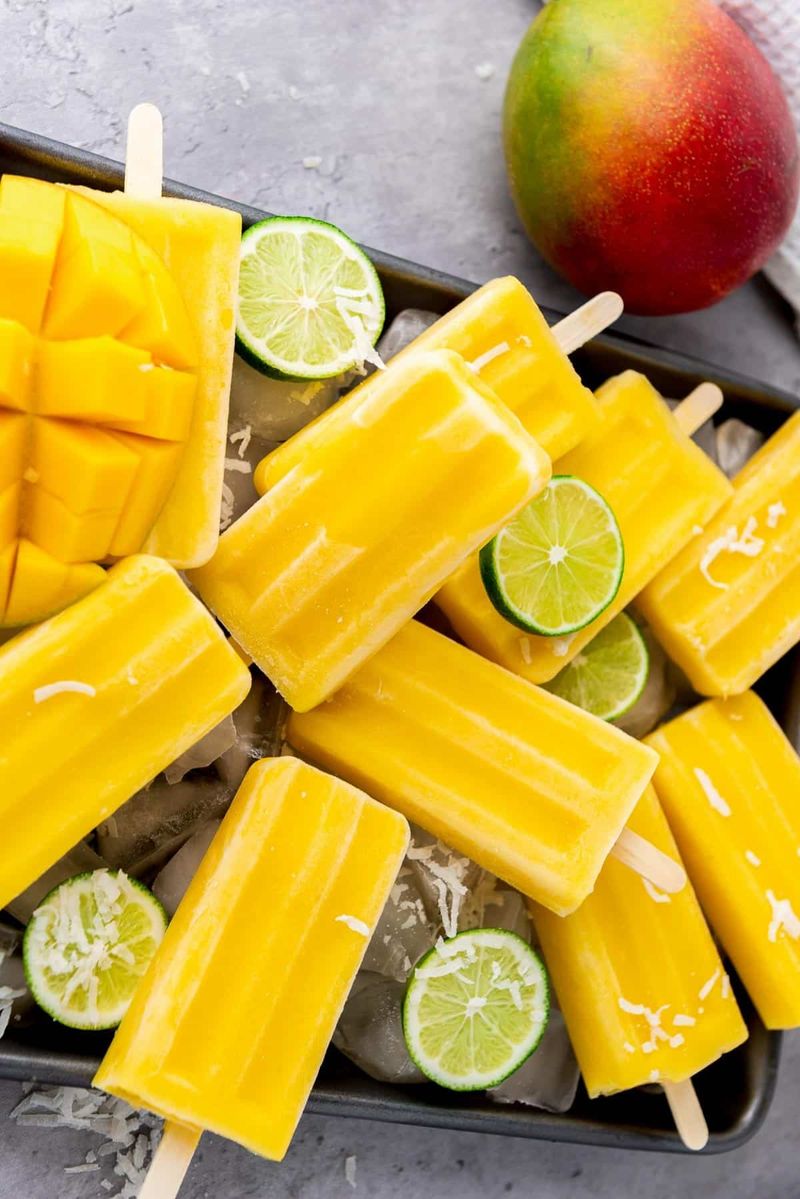 Mango Lime Popsicles