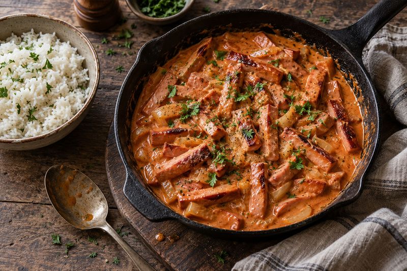 Swedish Falukorv Stroganoff