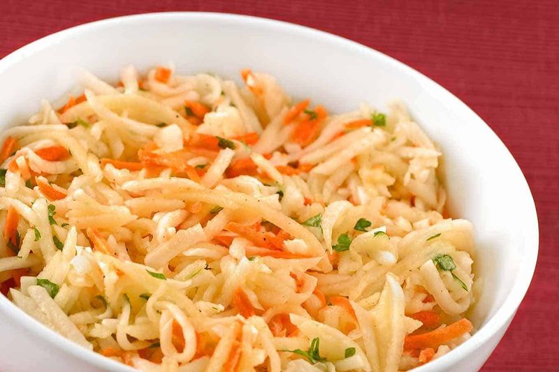 Crunchy Turnip Apple Slaw