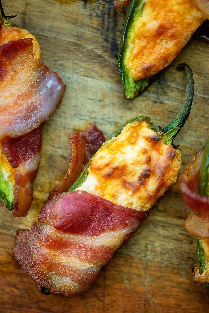 Bacon Wrapped Jalapeño Poppers