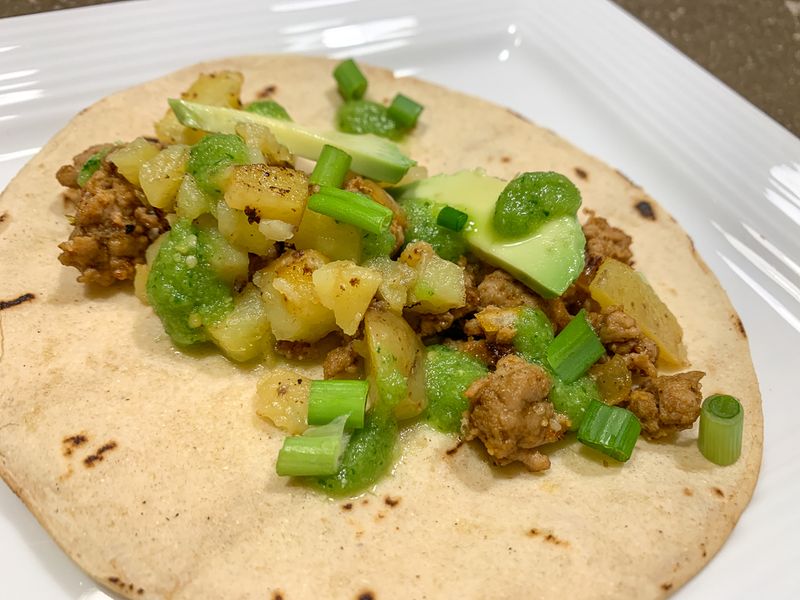 Chicken and Potato Tacos