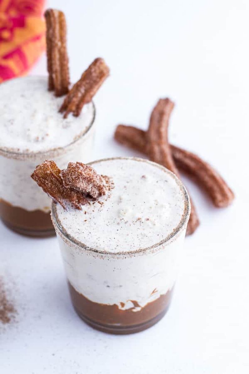 Churros With Chilled Chocolate Milkshake