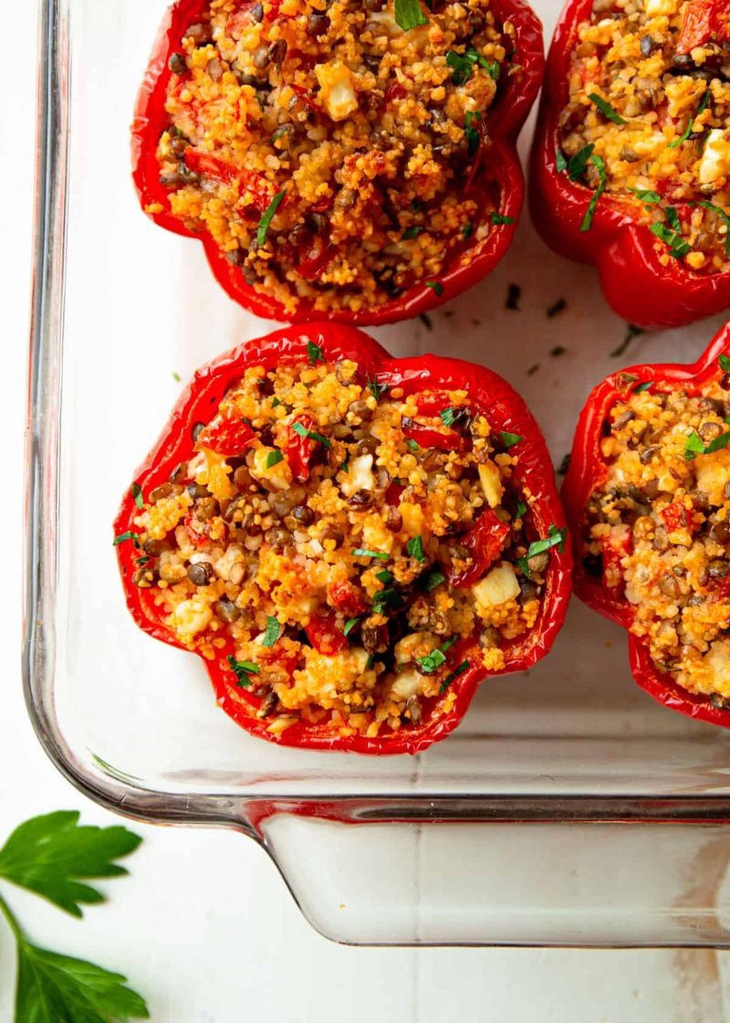 Stuffed Bell Peppers with Couscous