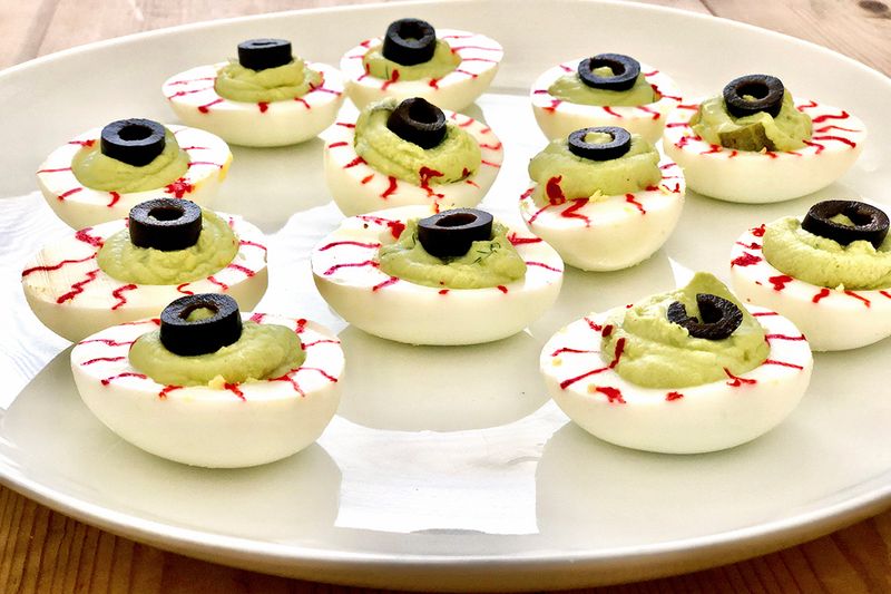 Monster Eye Deviled Eggs