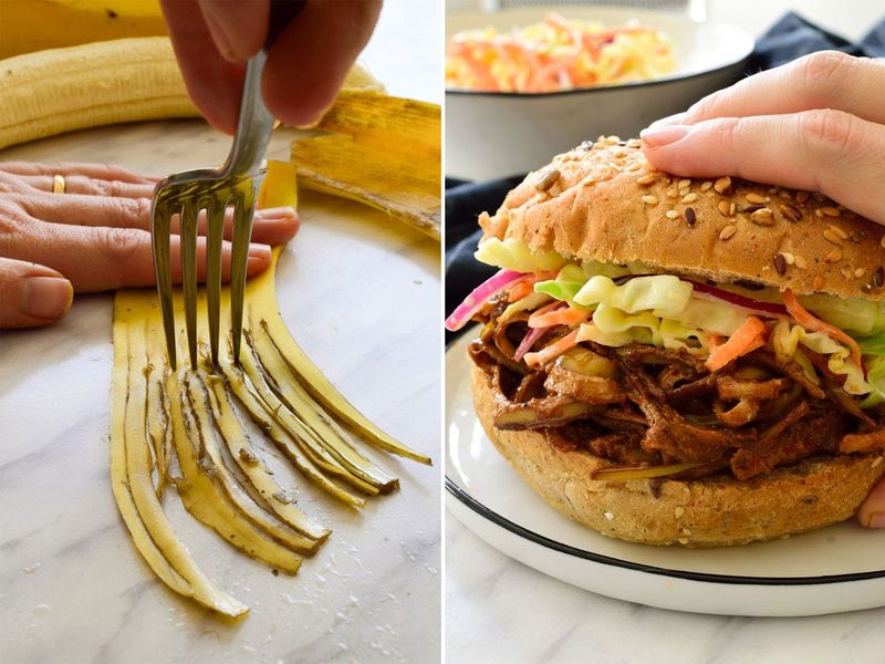 Banana Peel Pulled Pork Swap