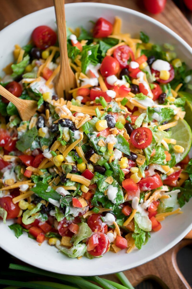 Southwest Black Bean Taco Salad