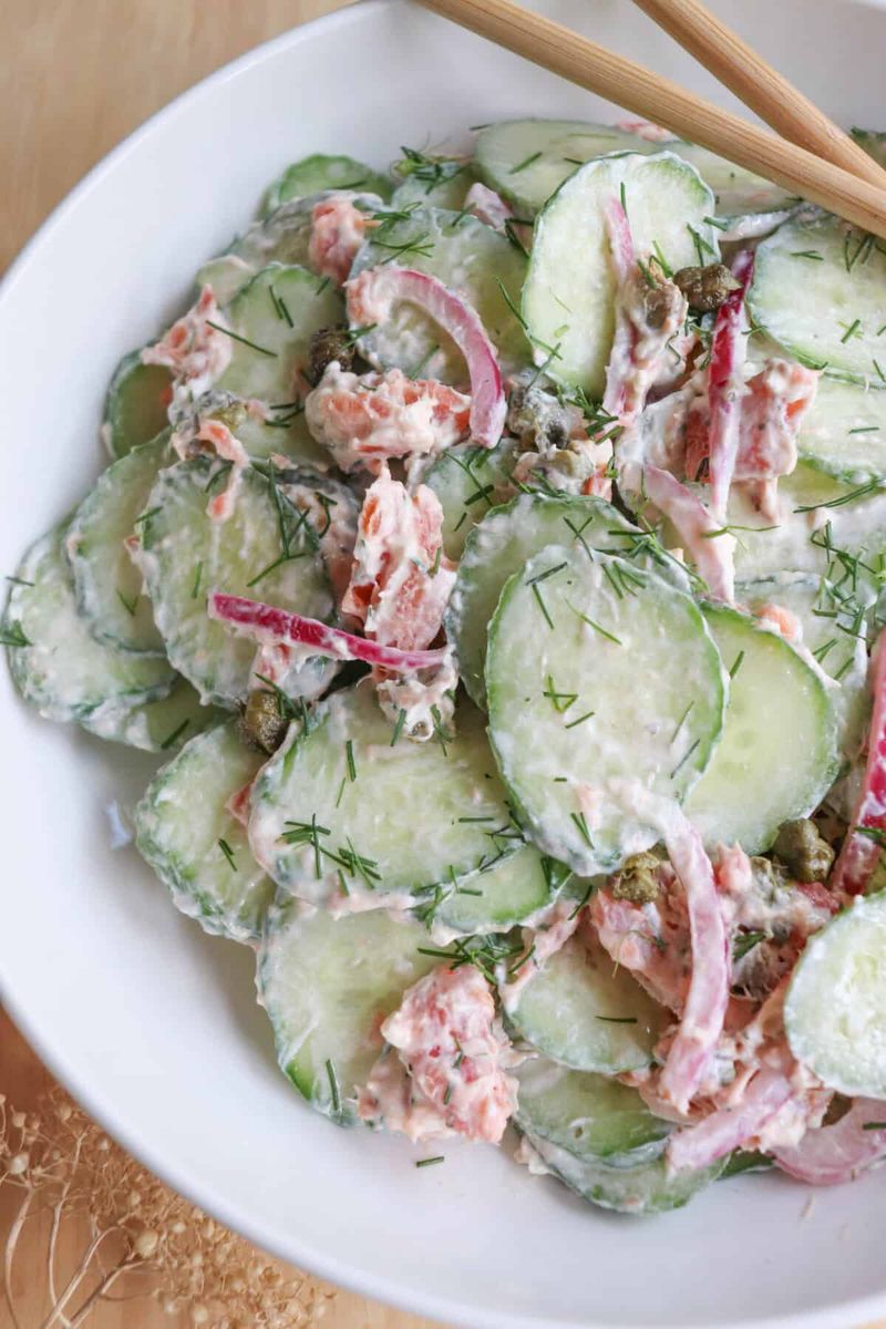 Cucumber Salmon Salad