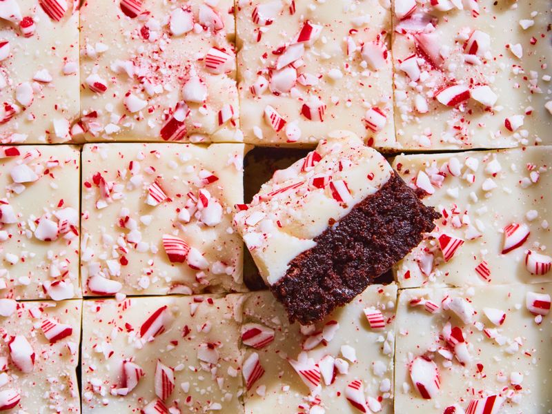 Peppermint Bark Brownies
