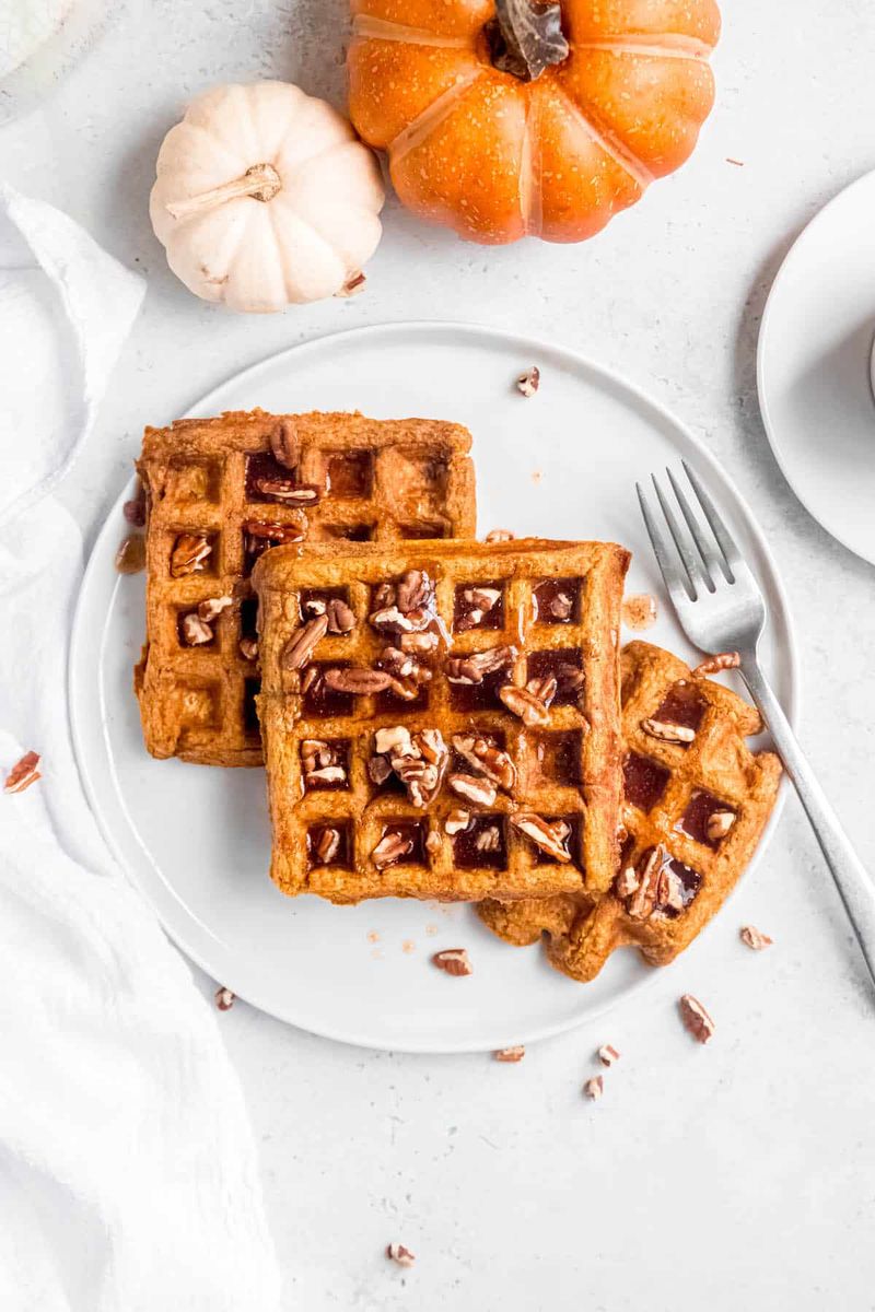 Pumpkin Spice Waffles