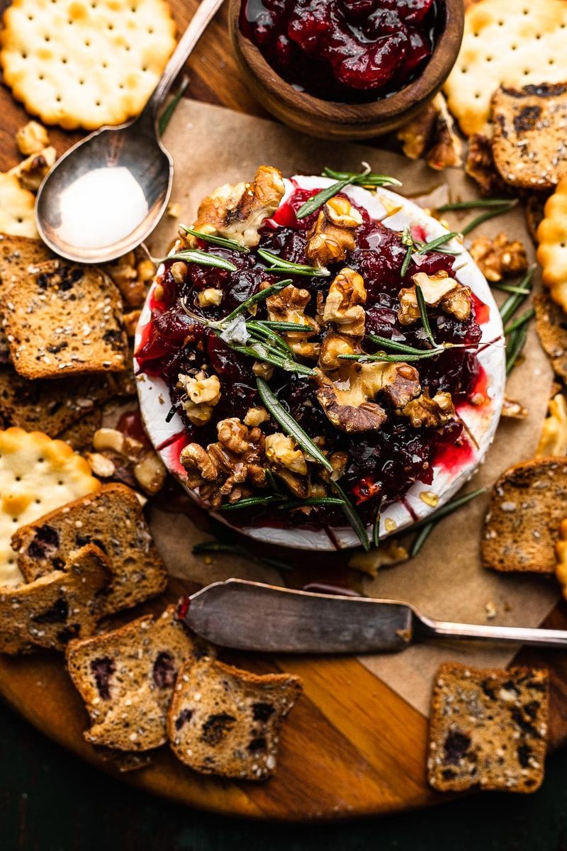 Baked Brie with Cranberries